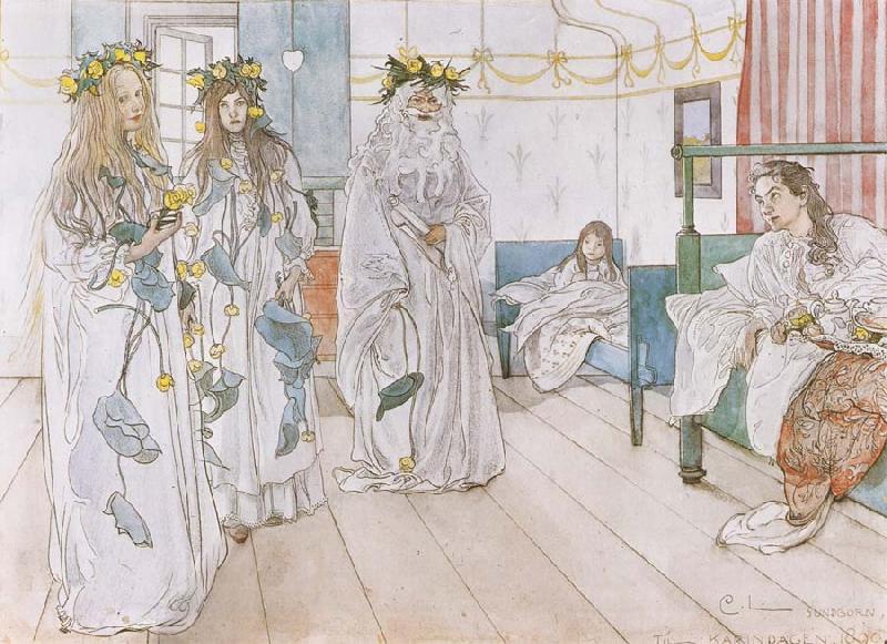 Carl Larsson For Karin-s Name-Day oil painting picture